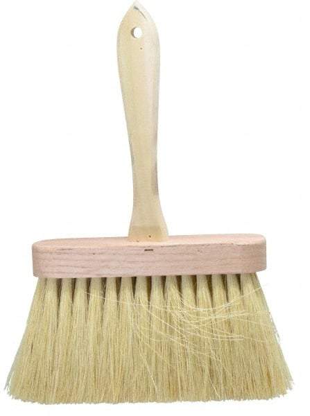 PRO-SOURCE - Tampico Surface Preparation Kalsomine Brush - 4" Bristle Length, 6-1/2" Wide, Wood Handle - Exact Tool & Supply