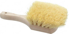 PRO-SOURCE - 2" Bristle Length, Tampico Utility Scrub Brush - 8" OAL, White, Hardwood Block - Exact Tool & Supply