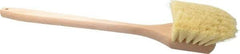PRO-SOURCE - 2" Bristle Length, Tampico Utility Scrub Brush - 20" OAL, Hardwood Block - Exact Tool & Supply