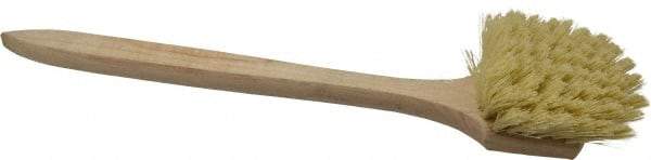 PRO-SOURCE - 2" Bristle Length, Polypropylene Utility Scrub Brush - 20" OAL, Hardwood Block - Exact Tool & Supply