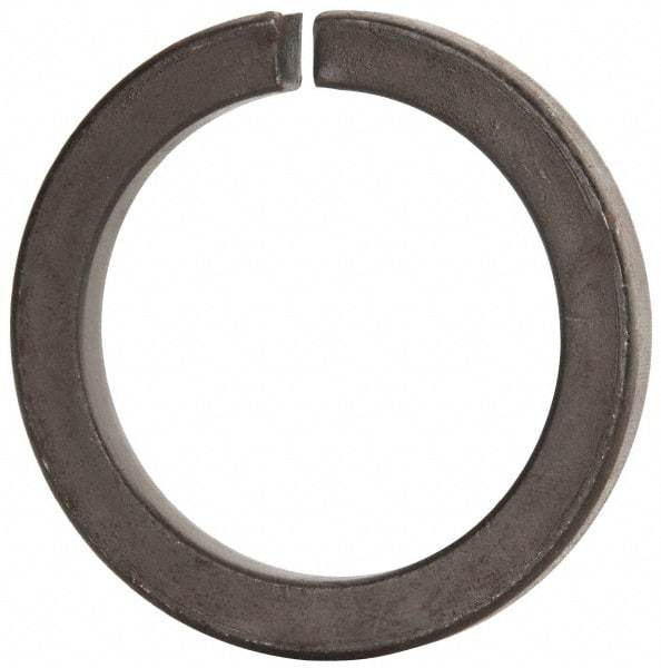 Value Collection - 3", 2.008" ID, 0.458" Thick Split Lock Washer - Grade 8 Spring Steel, Uncoated, 2.008" Min ID, 2.039" Max ID, 4.074" Max OD - Exact Tool & Supply