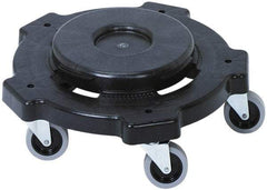 Continental - Round Polyethylene Twist-On Trash Can Dolly - Compatible with 20, 32, 44 & 55 Gal Containers, Compatible with Huskee 2000, 3200, 4444, 5500 - Exact Tool & Supply