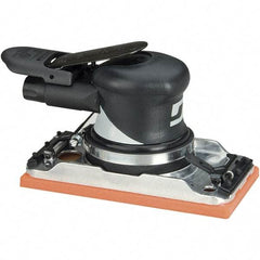 Dynabrade - 10,000 OPM, 16 CFM Air Consumption, Palm Air Orbital Sander - Rectangular Pad, 1/4 NPT Inlet - Exact Tool & Supply