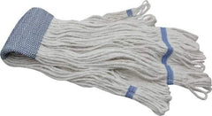 PRO-SOURCE - 5" White Head Band, X-Large Blended Fiber Extra Large #32 Loop End Mop Head - 4 Ply, Clamp Jaw Connection, Use for General Purpose - Exact Tool & Supply