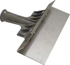 Haviland - Stiff Stainless Steel 1-Edge Scraper - 8" Blade Length, 8" Long Stainless Steel Handle - Exact Tool & Supply
