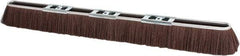 PRO-SOURCE - 36" Rough Surface Polypropylene Push Broom - 3" Bristle Length, Metal Block, Bolt-On Handle Connection - Exact Tool & Supply