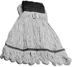 PRO-SOURCE - 5" White Head Band, Small Rayon Loop End Mop Head - 4 Ply, Clamp Jaw Connection, Use for Finishing - Exact Tool & Supply