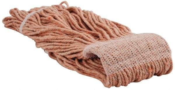 PRO-SOURCE - 5" White Head Band, Medium Rayon Loop End Mop Head - 4 Ply, Clamp Jaw Connection, Use for Finishing - Exact Tool & Supply