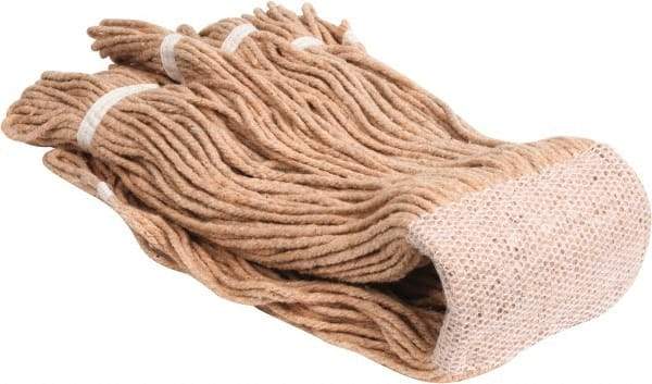 PRO-SOURCE - White Head Band, Large Rayon Loop End Mop Head - 4 Ply - Exact Tool & Supply