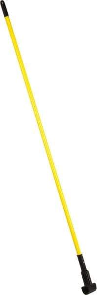 PRO-SOURCE - 60" Fiberglass Clamp Jaw Mop Handle - Polypropylene Connector, Use with Wet Mops - Exact Tool & Supply