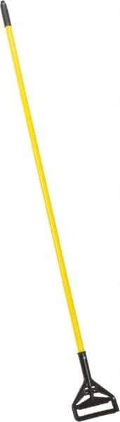 PRO-SOURCE - 60" Fiberglass Quick Connect Mop Handle - Polypropylene Connector, Use with Wet Mops - Exact Tool & Supply