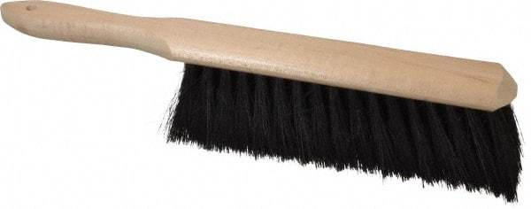 PRO-SOURCE - Tampico Counter Duster - 2-1/2" Bristle Length, 9" Long Head, Hardwood Handle, Black - Exact Tool & Supply