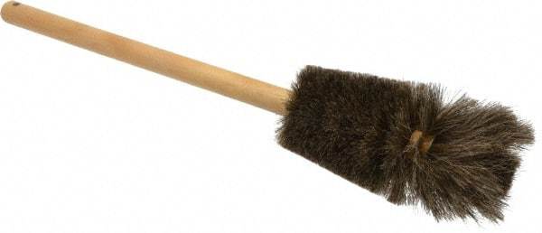 Made in USA - Tampico Food Service Brush - 5-3/4" x 4-1/2" Long x 4-1/2" Wide Head, 5-3/4" OAL, White, Wood Block - Exact Tool & Supply