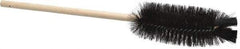 PRO-SOURCE - 2-3/8" Diam Bristle Bottle Brush - 16" OAL, 5" Head Length, Wood Handle - Exact Tool & Supply