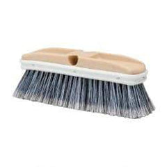 PRO-SOURCE - 10" OAL, Vehicle Wash Brush - Gray Plastic Bristles - Exact Tool & Supply