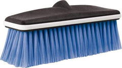 PRO-SOURCE - 10" Overall Length, Vehicle Wash Brush - Blue and Black, Plastic Bristles - Exact Tool & Supply