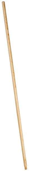 PRO-SOURCE - 54 x 15/16" Wood Handle for Push Brooms - Threaded Connection, Tan - Exact Tool & Supply