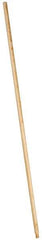 PRO-SOURCE - 54 x 15/16" Wood Handle for Push Brooms - Threaded Connection, Tan - Exact Tool & Supply