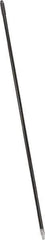 PRO-SOURCE - 60 x 15/16" Metal Handle for Push Brooms - Threaded Connection, Silver - Exact Tool & Supply