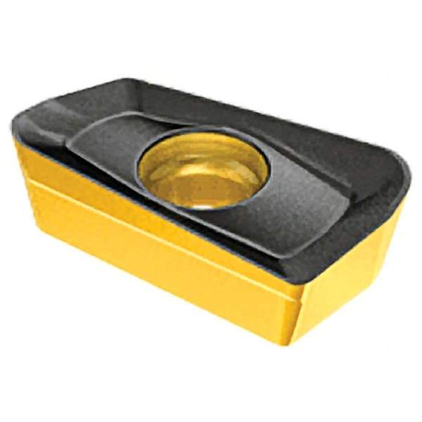 Iscar - HP ANKT0702 R Grade IC808 Carbide Milling Insert - TiAlN/AlTiN/TiN Finish, 0.1024" Thick, 0.5mm Corner Radius - Exact Tool & Supply