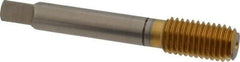 Balax - M14x2.00 Metric Coarse D14 Thread Limit Bottoming Thread Forming Tap - High Speed Steel, TiN Finish, 3-19/32" OAL, 1" Thread Length, Right Hand Thread, Series BXMB - Exact Tool & Supply