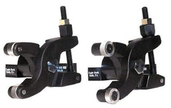 Knurlcraft - 7 Inch Overall Length x 3 Inch Overall Width, 2-1/8 Inch Capacity, Right Hand Cut, Scissor and Straddle Type Knurler - 5 Inch Shank Length x 5/8 Inch Shank Width x 5/8 Inch Shank Height, Square Shank, L Series - Exact Tool & Supply