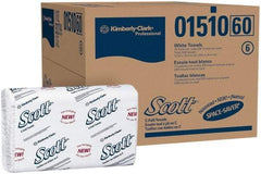 Scott - 1 Ply White C-Fold Paper Towels - 10-1/8" Wide - Exact Tool & Supply