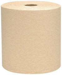 Scott - Hard Roll of 1 Ply Natural Paper Towels - 8" Wide, 800' Roll Length - Exact Tool & Supply
