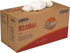 WypAll - L40 Dry General Purpose Wipes - Pop-Up, 10" x 10-3/4" Sheet Size, White - Exact Tool & Supply