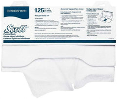 Scott - 18" Long x 15" Wide White Toilet Seat Covers - For In-Sight Toilet Seat Cover Dispensers, Reflections Toilet Seat Cover Dispensers, Windows Toilet Seat Cover Dispensers - Exact Tool & Supply