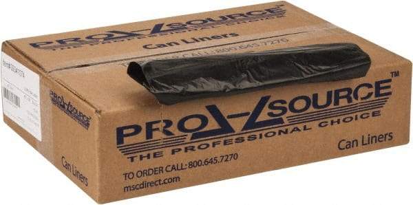 PRO-SOURCE - 0.8 mil Thick, Household/Office Trash Bags - 40" Wide x 46" High, Black - Exact Tool & Supply