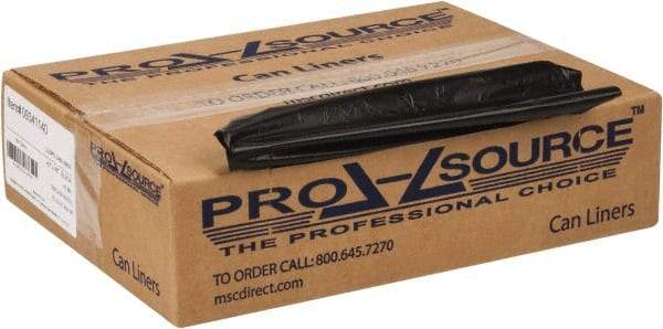 PRO-SOURCE - 0.8 mil Thick, Household/Office Trash Bags - 43" Wide x 48" High, Black - Exact Tool & Supply