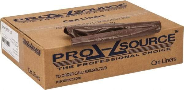 PRO-SOURCE - 0.8 mil Thick, Household/Office Trash Bags - 38" Wide x 58" High, Black - Exact Tool & Supply