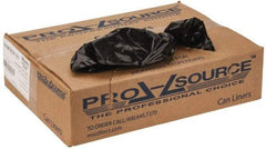 PRO-SOURCE - 1 mil Thick, Heavy-Duty Trash Bags - 40" Wide x 46" High, Black - Exact Tool & Supply