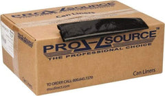 PRO-SOURCE - 1.25 mil Thick, Heavy-Duty Trash Bags - 38" Wide x 58" High, Black - Exact Tool & Supply