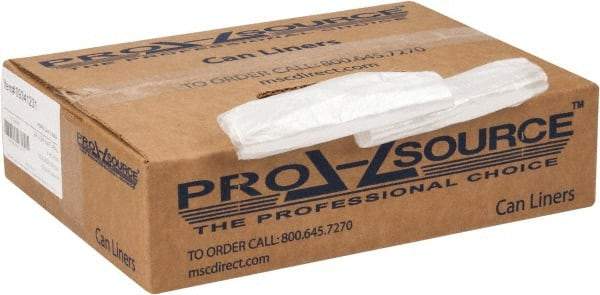 PRO-SOURCE - 0.31 mil Thick, Household/Office Trash Bags - 24" Wide x 24" High, Clear - Exact Tool & Supply
