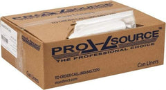 PRO-SOURCE - 0.31 mil Thick, Household/Office Trash Bags - 24" Wide x 33" High, Clear - Exact Tool & Supply