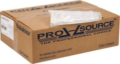 PRO-SOURCE - 0.39 mil Thick, Household/Office Trash Bags - 30" Wide x 37" High, Clear - Exact Tool & Supply