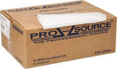 PRO-SOURCE - 0.43 mil Thick, Household/Office Trash Bags - 33" Wide x 40" High, Clear - Exact Tool & Supply