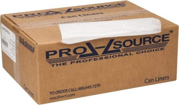 PRO-SOURCE - 0.63 mil Thick, Household/Office Trash Bags - 40" Wide x 48" High, Clear - Exact Tool & Supply