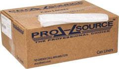 PRO-SOURCE - 1.75 mil Thick, Heavy-Duty Trash Bags - Linear Low-Density Polyethylene (LLDPE), 50" Wide x 60" High, Clear - Exact Tool & Supply