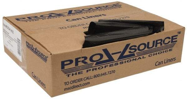PRO-SOURCE - 0.6 mil Thick, Household/Office Trash Bags - 23" Wide x 24" High, Black - Exact Tool & Supply