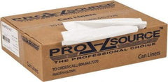 PRO-SOURCE - 0.8 mil Thick, Household/Office Trash Bags - 33" Wide x 39" High, White - Exact Tool & Supply