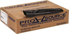 PRO-SOURCE - 1 mil Thick, Heavy-Duty Trash Bags - 38" Wide x 58" High, Black - Exact Tool & Supply