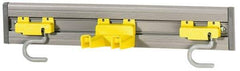Rubbermaid - 4-1/4" Projection, Plastic Wall Strip Organizer - 18" OAL - Exact Tool & Supply