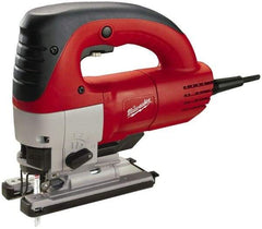 Milwaukee Tool - 6.5 Amp, 3,000 SPM, 1 Inch Stroke Length, Electric Jigsaw - 120V, 12.67 Ft. Cord Length, 45° Cutting Angle - Exact Tool & Supply