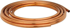 Mueller Industries - 20' Long, 1/2" OD x 3/8" ID, Copper Seamless Tube - 0.035" Wall Thickness, 0.198 Ft/Lb - Exact Tool & Supply