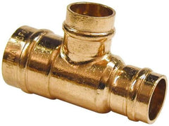 B&K Mueller - 3/4 x 1/2 x 3/4" Copper Pipe Tee - C x C x C, Presoldered - Exact Tool & Supply