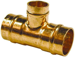 B&K Mueller - 3/4 x 1/2 x 1/2" Copper Pipe Tee - C x C x C, Presoldered - Exact Tool & Supply