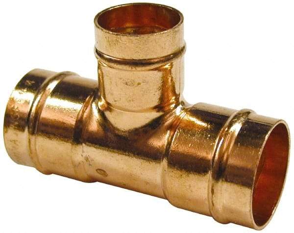 B&K Mueller - 1 x 1 x 3/4" Copper Pipe Tee - C x C x C, Presoldered - Exact Tool & Supply